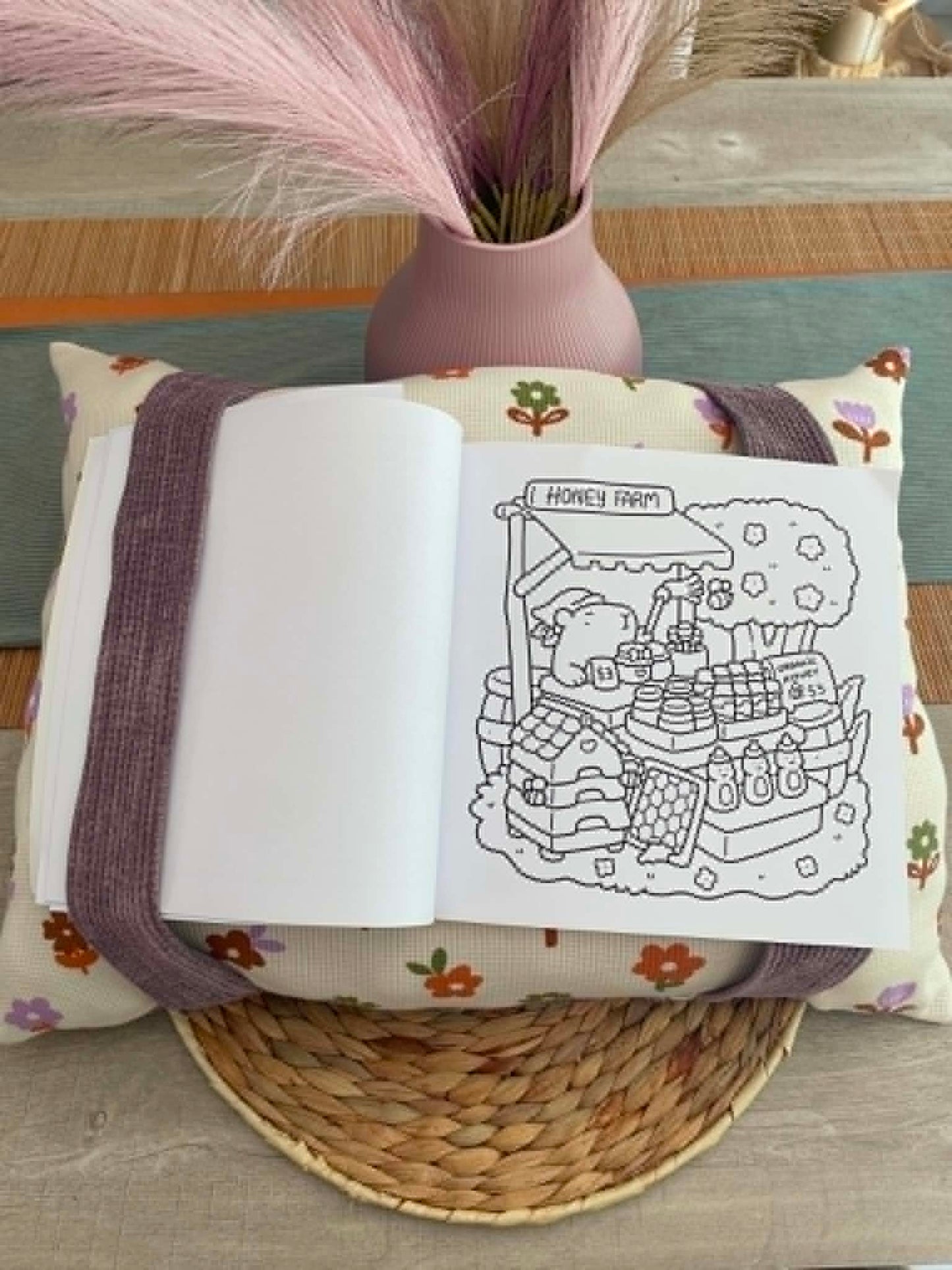 Coussin Cozy Colo et Lecture-  Lavande douce