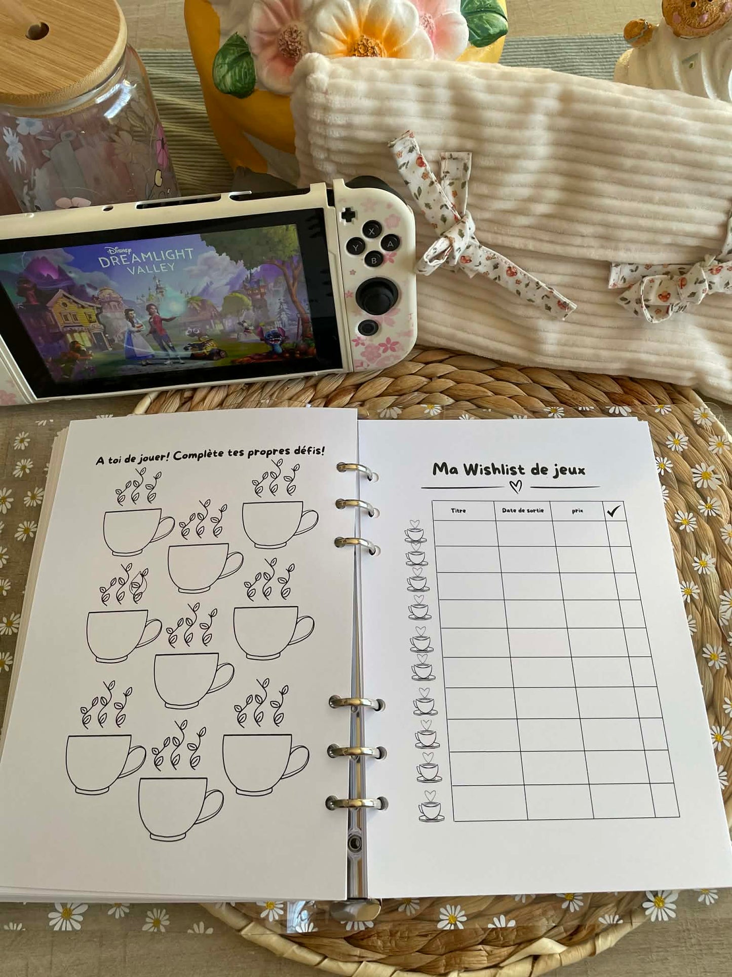 Carnet cosy gameuse