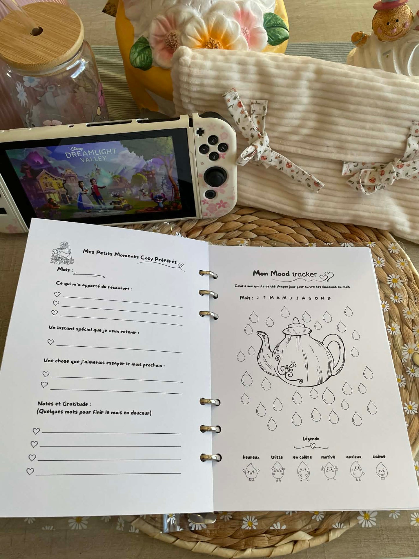 Carnet cosy gameuse